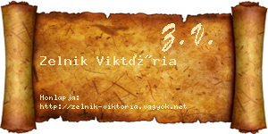 Zelnik Viktória névjegykártya